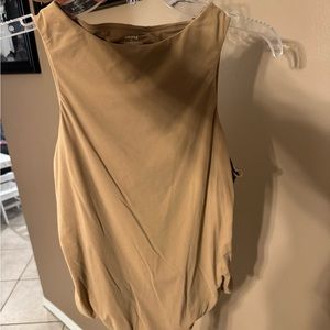 Skims fits everybody high neck body suit. Super soft material. Beige.